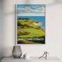 Whistling Straits Golf Course Poster – Golf Wall Art Print | Gift For Golfers, Dad, Husband, Golf Gift For Him, thumbnail 1 of 2