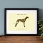 Personalised Lurcher Print, thumbnail 1 of 3