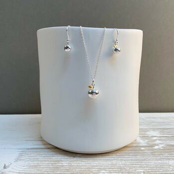 Personalised Solid Silver Apple Charm Necklace, 6 of 7