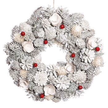 Snowberry Luxury Indoor Christmas Wreath, 2 of 7