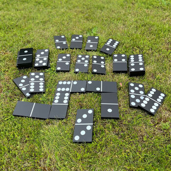 Solid Wood Giant Dominos Garden Game, 7 of 8