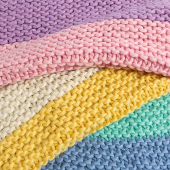 Pastel Dreams Blanket Knitting Kit, 2 of 6