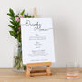 Minimal Script Wedding Drinks Menu Sign, thumbnail 1 of 5