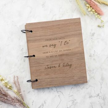 Personalised Scrapbook Engagement Wedding Planner Gift, 5 of 12
