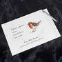 Personalised 'Robins Appear' Book Of Condolence, thumbnail 2 of 3