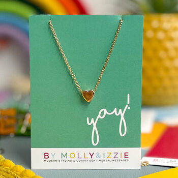 Personalised Heart Necklace Yay, 2 of 12