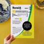 Personalised Season Print Gift For Norwich Fans, thumbnail 6 of 6