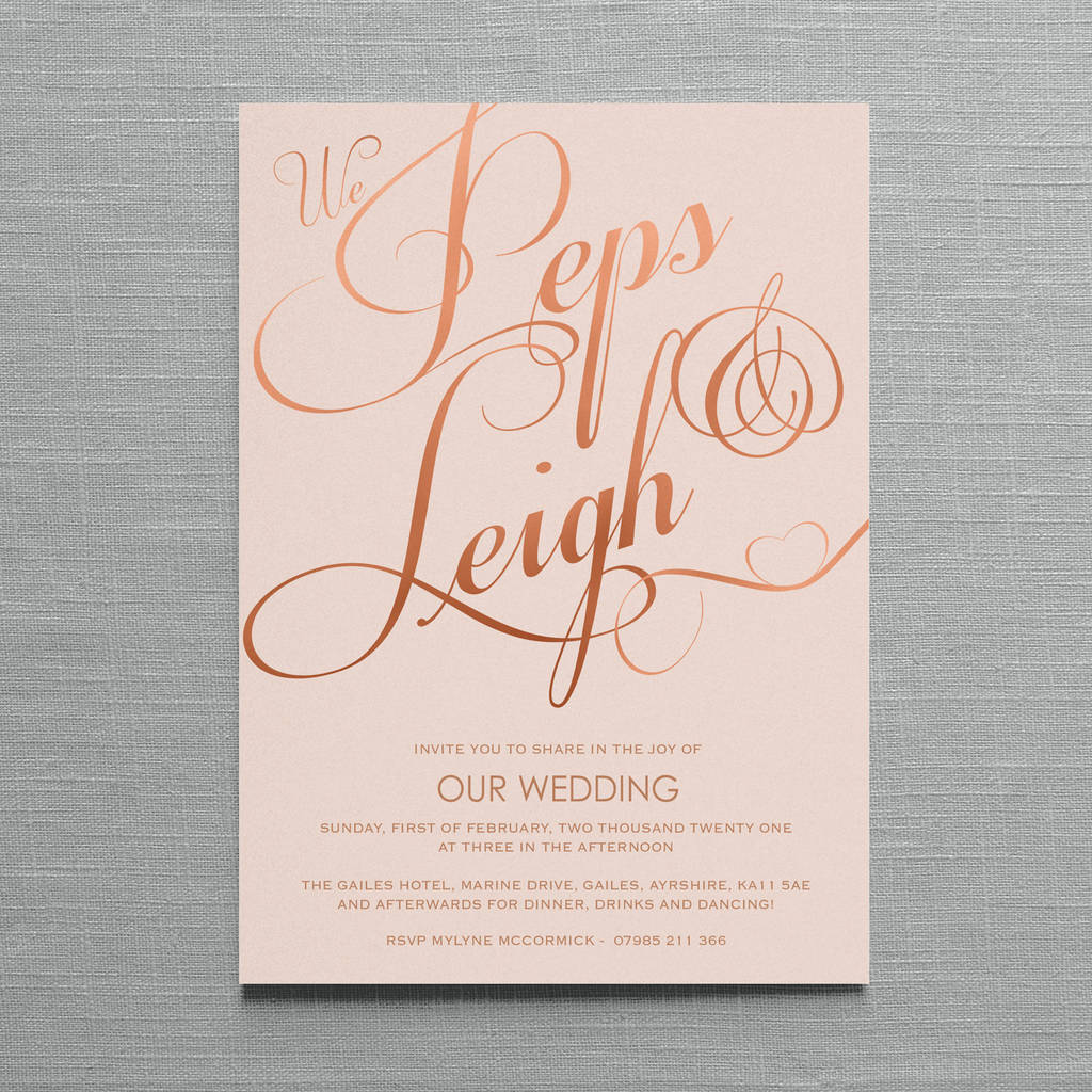 Clic Script Wedding Invitation Set By Feel Good Clic Script Wedding Invitation Set