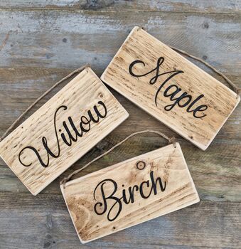Personalised Wooden Name Sign, 3 of 5