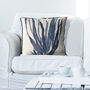 Seaweed No1 Blue Cushion, Nautical Coastal Design, thumbnail 1 of 4