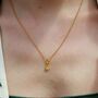 Forget Me Not Flower Necklace, Sterling Silver Or Gold Plated, thumbnail 3 of 10