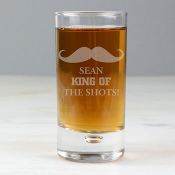 Personalised Moustache Bubble Shot Glass, 5 of 7