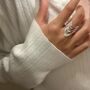 Abstract Wave Adjustable Statement Ring, thumbnail 1 of 5