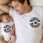 Personalised First Father's Day Daddy And Me Matching Set Football, thumbnail 1 of 3