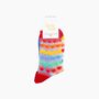 Rainbow Love Hearts Combed Cotton Sheer Pop Socks, thumbnail 4 of 4