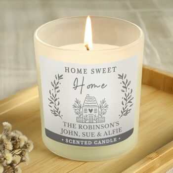 Personalised New Home Scented Candle Gift, 3 of 3