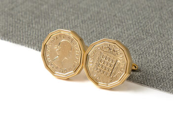 1955 70th Birthday Brass Coin Cufflinks, 2 of 3