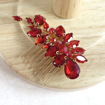 Delicate Red Hair Comb, 2 of 5