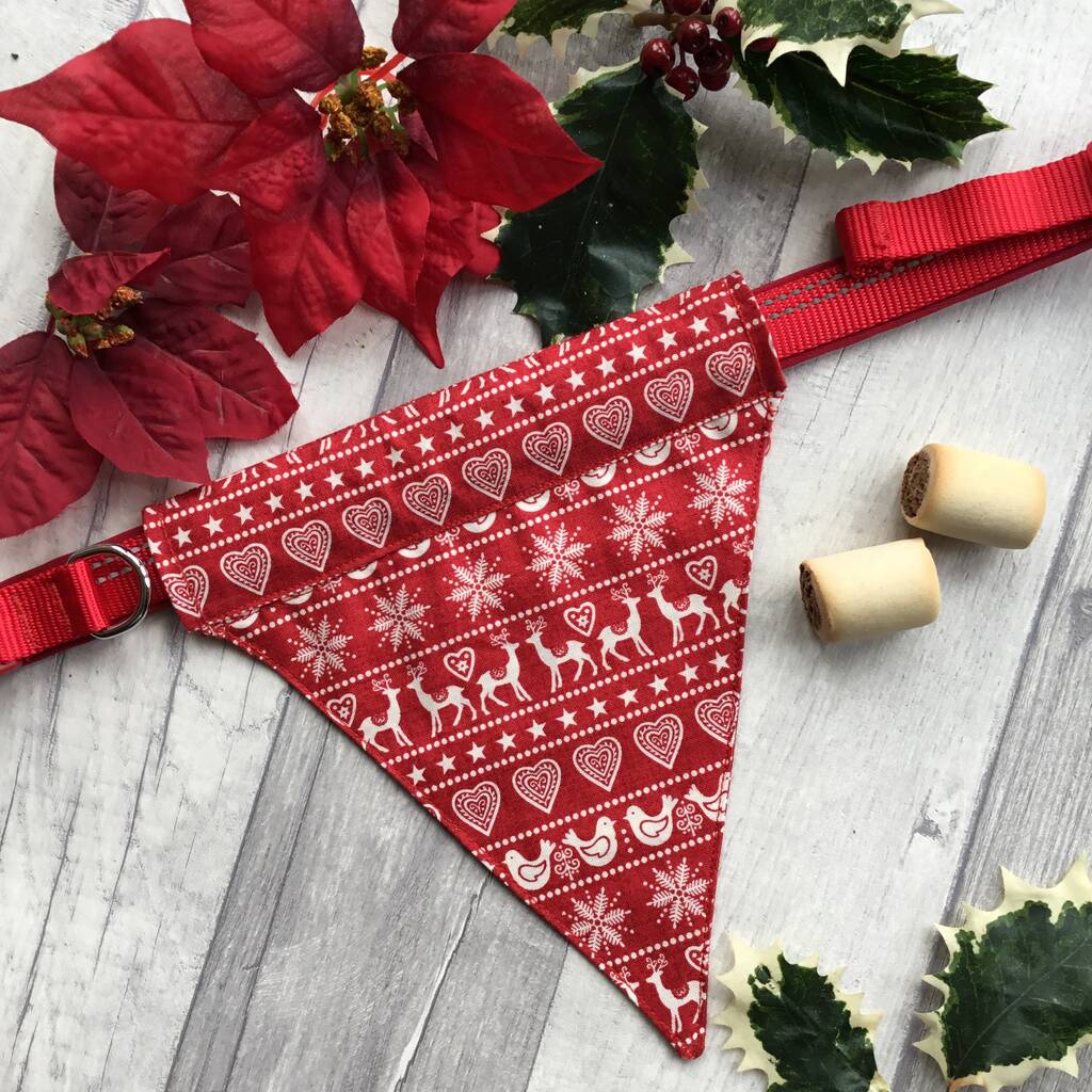Christmas Dog Bandanas 