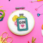Gin Time Mini Cross Stitch Kit, thumbnail 1 of 3