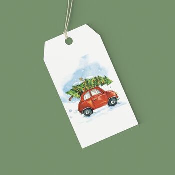 Premium Quality Coming Home For Christmas Car Gift Wrapping Paper, Superior Thickness, 4 of 7