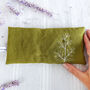 Embroidered Leaves Lavender Eye Pillow, thumbnail 4 of 4