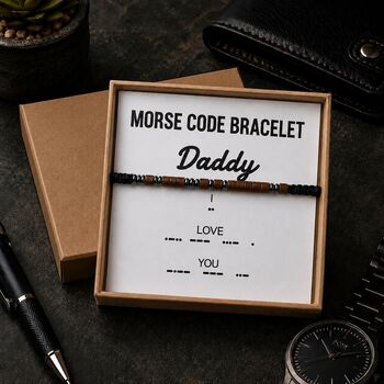 Morse Code Bracelet For Daddy, 4 of 7