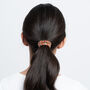 100% Silk Skinny Scrunchie Crosshatch, thumbnail 2 of 3