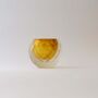 Glass Sphere Vase With Honeycomb Detail, thumbnail 1 of 2
