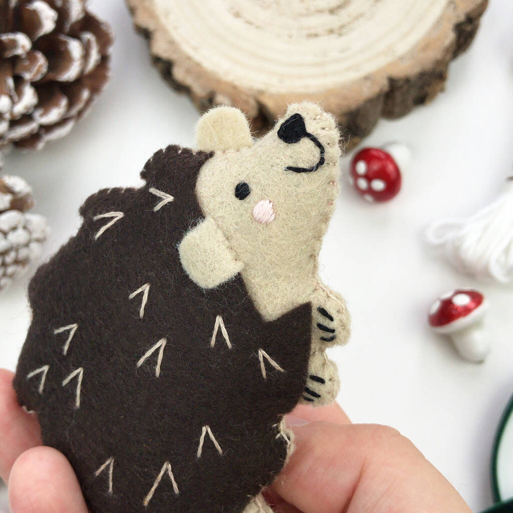 Sew Your Own Harriet The Hedgehog Felt Sewing Kit By Bea Kind