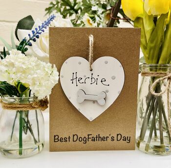 Personalised Father's Day Dog Pooch Keepsake Card, 3 of 10