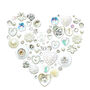 Personalised Pearl Anniversary Button Heart, thumbnail 2 of 4
