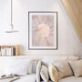 Sun Boho Pink Marble Gold Wall Art Print, thumbnail 4 of 8