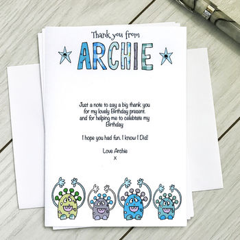 Personalised Childrens Monster Party Invitations, 2 of 5