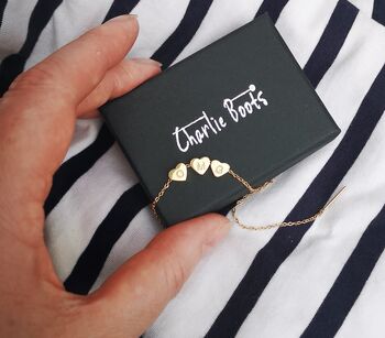 Personalised Heart Initials Bracelet, 3 of 12