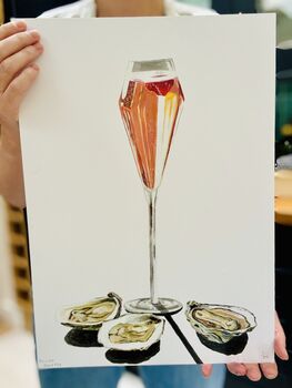 Champagne And Oysters Limited Edition Print | Cocktails Print, 6 of 6