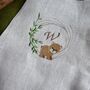First Birthday Embroidered Bear Romper, thumbnail 3 of 4