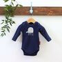 Happy First Fathers Day Baby Whale Romper, thumbnail 12 of 12