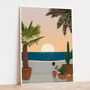 Sunset In Ibiza Travel Art Print, thumbnail 5 of 6