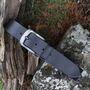 Thick Black Men's Leather Belt Distressed Finish, thumbnail 1 of 8