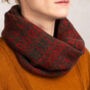 Knitted Cowl Neck Scarf Tree Pattern, thumbnail 5 of 12
