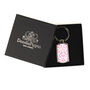 Pink Nettles Millefiori Handprinted Keyring, thumbnail 5 of 12