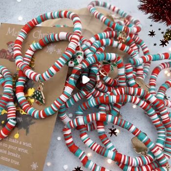 Christmas Wish Bracelets, Santa, Snowman, Candy Cane, 7 of 7