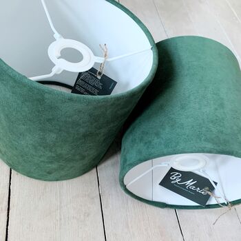 Forest Green Suede Lampshade, 5 of 5
