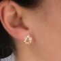 18k Diamond Cluster Nova Earrings, thumbnail 1 of 5