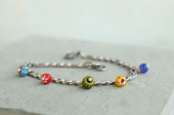Millefiori Charm Bracelet, 3 of 8