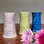 60th Birthday Anniversary Handmade Vase With Ceramic Tag, thumbnail 6 of 8
