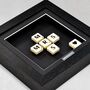 Mrs And Mrs Scrabble Gift Frame Wedding Gift, thumbnail 2 of 6