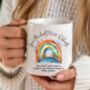 Personalised Teacher Mug – Colourful Boho Rainbow Thank You Gift, thumbnail 5 of 10