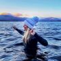 Andrea Hall Wave Reflective Super Bobble Hat, thumbnail 8 of 9